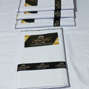 Pure White Unstitched Men's Fabric Lebass E Khass