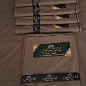 Mocha Brown Unstitched Men's Fabric Lebass E Khass