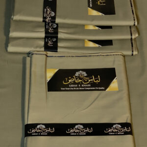 Olive Khaki Premium Unstitched Men's Fabric Pakistani Wash & Wear