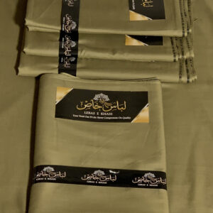 Antique Olive Premium Unstitched Men's Fabric Pakistani Wash & Wear
